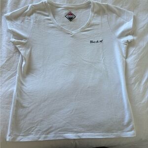 White V-Neck T-Shirt